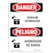 Signmission Safety Sign, OSHA Danger, 18" Height, Hidroxido De Sodio, Bilingual Spanish OS-DS-D-1218-VS-2041 - alternate 1